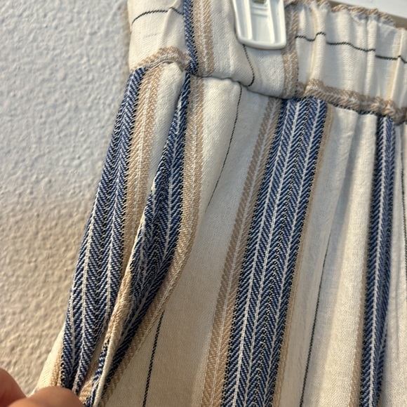 Indigo Rein striped linen pants size small - Picture 3 of 6
